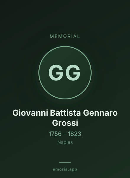 Memorial portrait of Giovanni Battista Gennaro Grossi