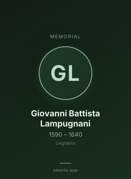 Memorial portrait of Giovanni Battista Lampugnani
