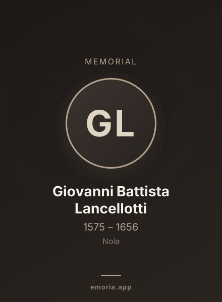 Memorial portrait of Giovanni Battista Lancellotti
