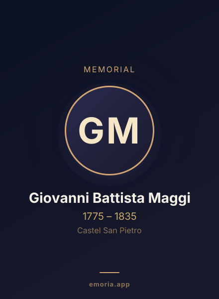 Memorial portrait of Giovanni Battista Maggi