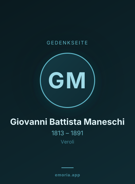 Gedenkportrait von Giovanni Battista Maneschi