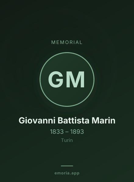 Memorial portrait of Giovanni Battista Marin