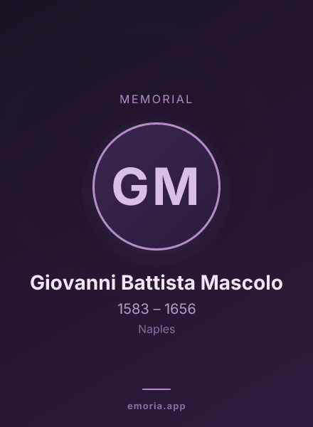 Memorial portrait of Giovanni Battista Mascolo