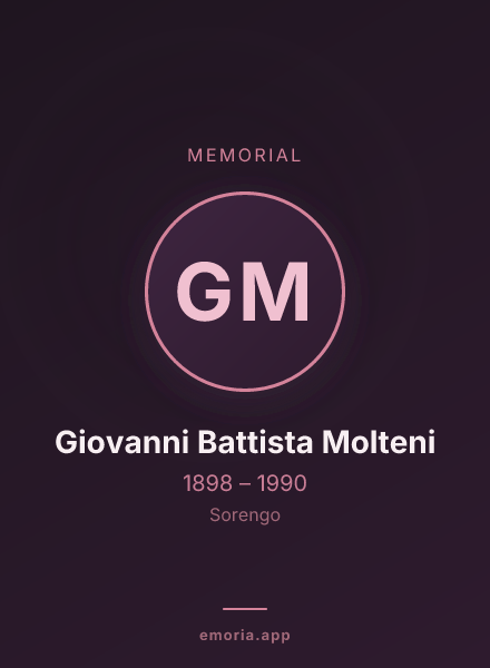 Memorial portrait of Giovanni Battista Molteni