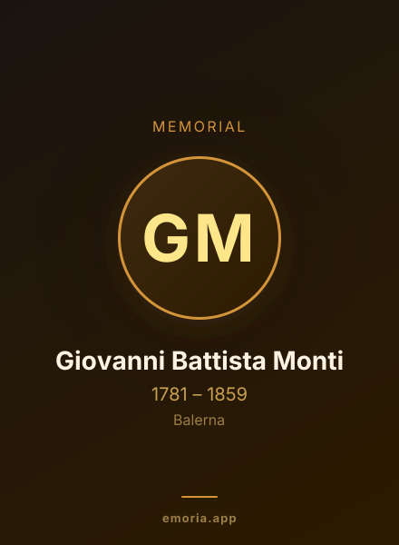 Memorial portrait of Giovanni Battista Monti