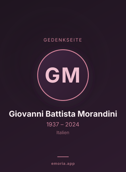 Gedenkportrait von Giovanni Battista Morandini