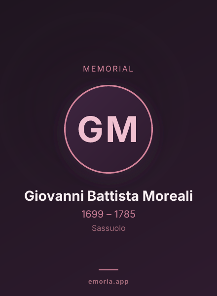 Memorial portrait of Giovanni Battista Moreali