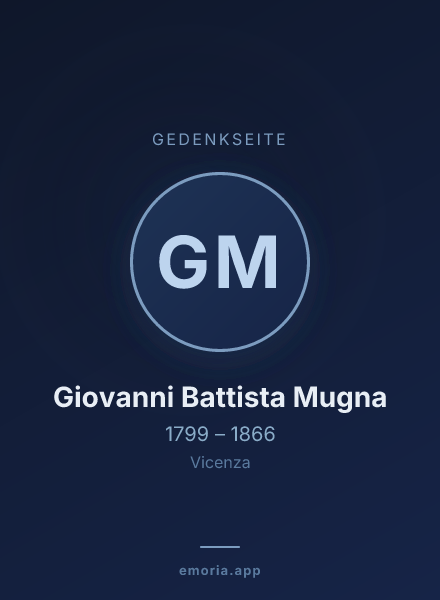 Gedenkportrait von Giovanni Battista Mugna