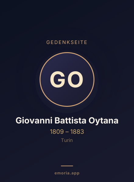 Gedenkportrait von Giovanni Battista Oytana