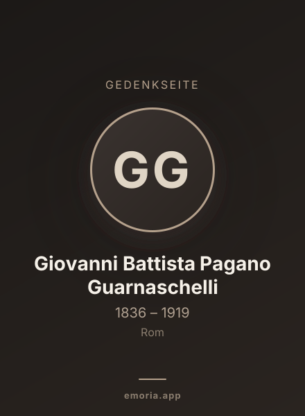 Gedenkportrait von Giovanni Battista Pagano Guarnaschelli