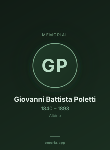 Memorial portrait of Giovanni Battista Poletti