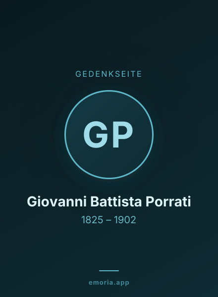Gedenkportrait von Giovanni Battista Porrati