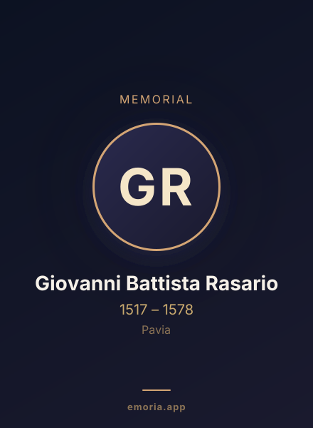 Memorial portrait of Giovanni Battista Rasario