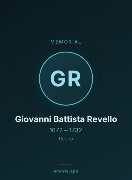 Memorial portrait of Giovanni Battista Revello