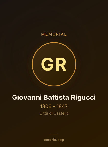 Memorial portrait of Giovanni Battista Rigucci