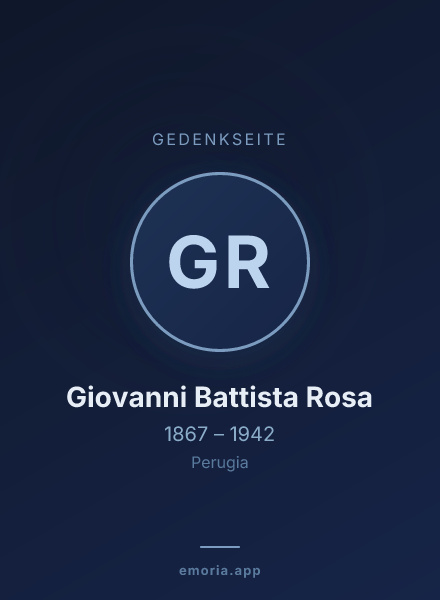 Gedenkportrait von Giovanni Battista Rosa