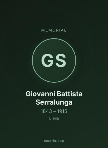 Memorial portrait of Giovanni Battista Serralunga