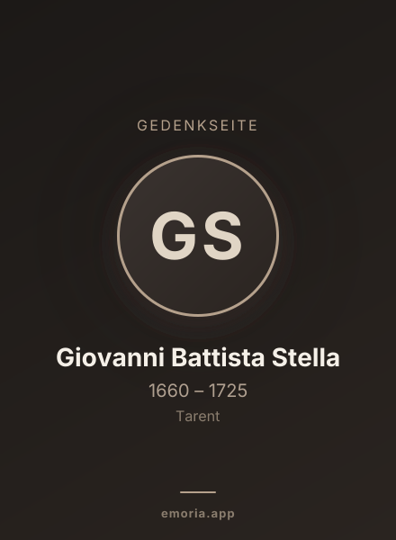 Gedenkportrait von Giovanni Battista Stella