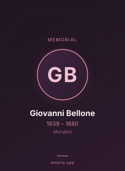 Memorial portrait of Giovanni Bellone