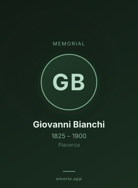 Memorial portrait of Giovanni Bianchi