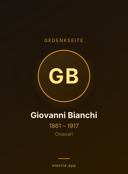 Gedenkportrait von Giovanni Bianchi