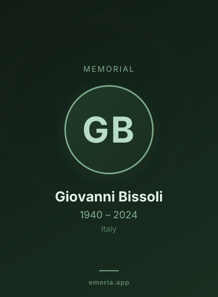 Memorial portrait of Giovanni Bissoli