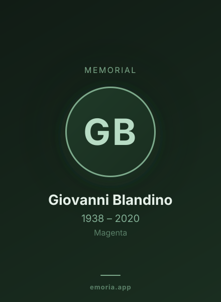Memorial portrait of Giovanni Blandino