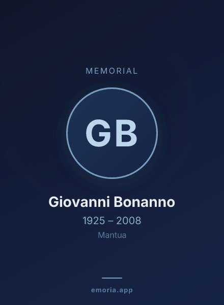 Memorial portrait of Giovanni Bonanno