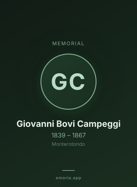 Memorial portrait of Giovanni Bovi Campeggi