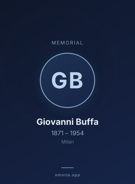 Memorial portrait of Giovanni Buffa