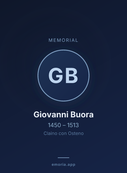Memorial portrait of Giovanni Buora