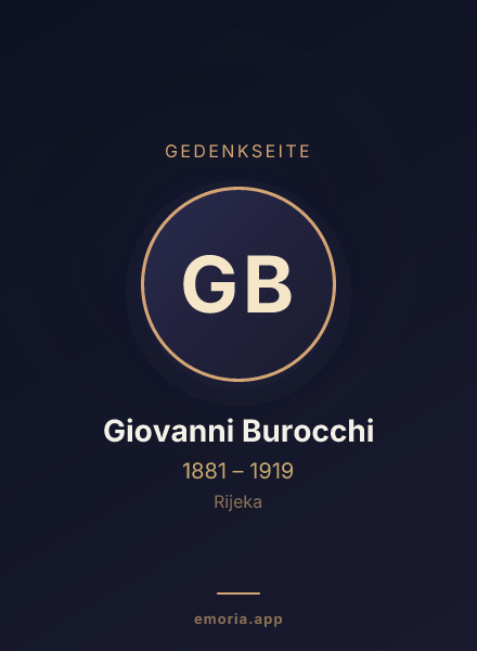 Gedenkportrait von Giovanni Burocchi