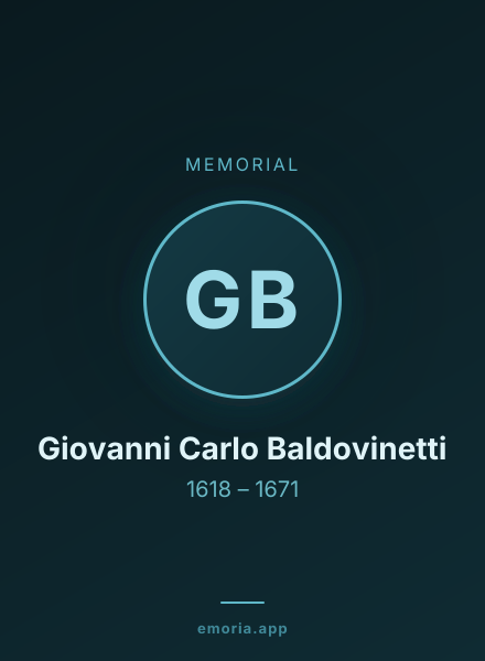 Memorial portrait of Giovanni Carlo Baldovinetti