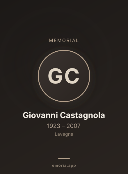 Memorial portrait of Giovanni Castagnola