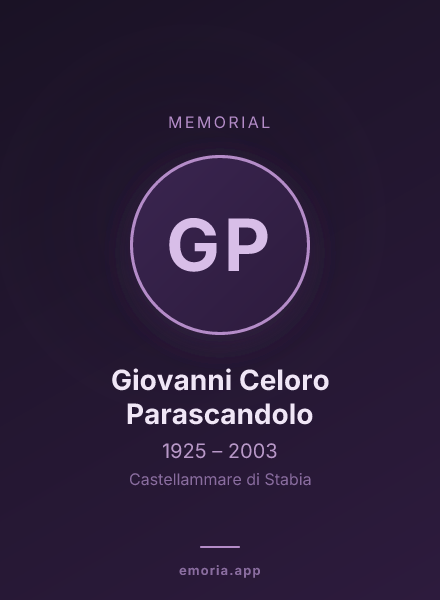 Memorial portrait of Giovanni Celoro Parascandolo