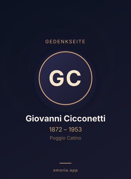 Gedenkportrait von Giovanni Cicconetti