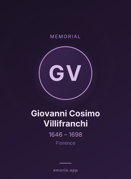 Memorial portrait of Giovanni Cosimo Villifranchi