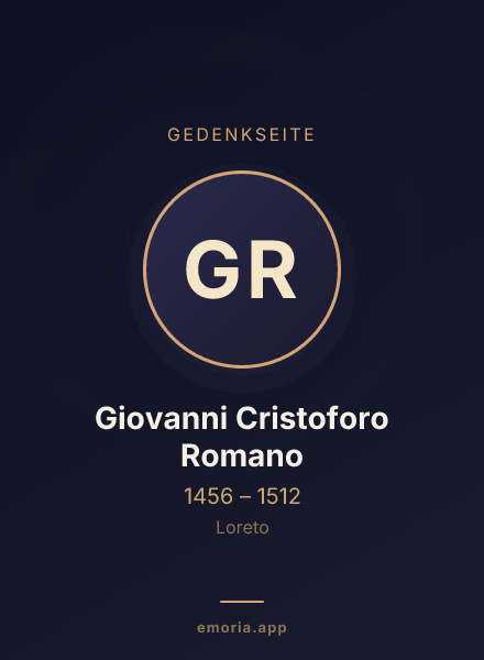 Gedenkportrait von Giovanni Cristoforo Romano