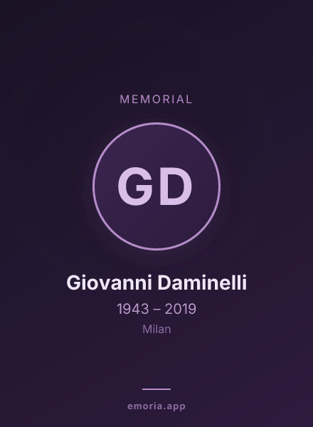 Memorial portrait of Giovanni Daminelli