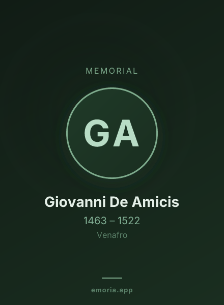 Memorial portrait of Giovanni De Amicis