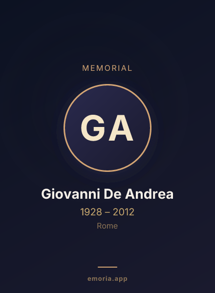 Memorial portrait of Giovanni De Andrea