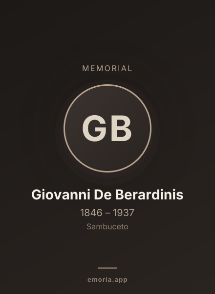 Memorial portrait of Giovanni De Berardinis