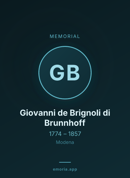 Memorial portrait of Giovanni de Brignoli di Brunnhoff