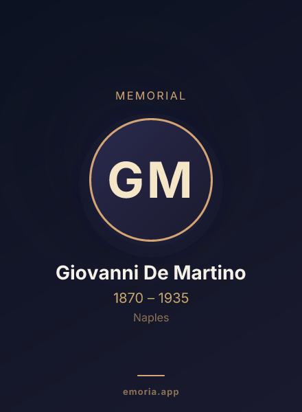 Memorial portrait of Giovanni De Martino