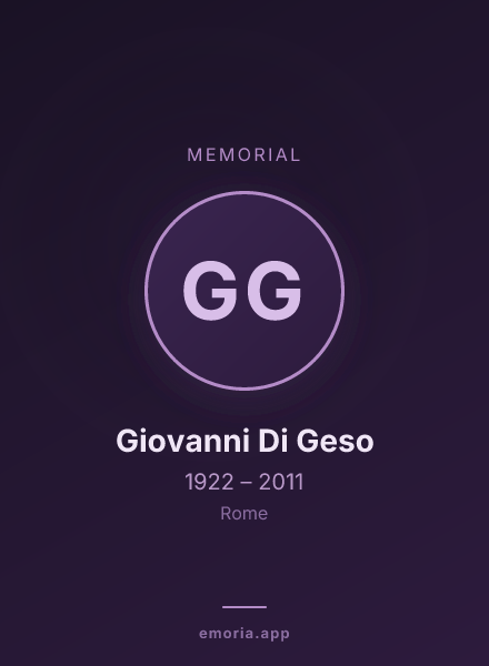Memorial portrait of Giovanni Di Geso