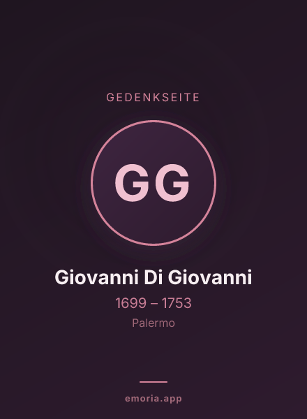 Gedenkportrait von Giovanni Di Giovanni
