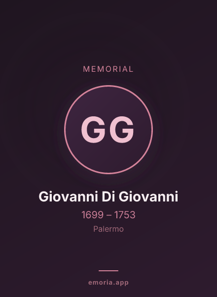 Memorial portrait of Giovanni Di Giovanni