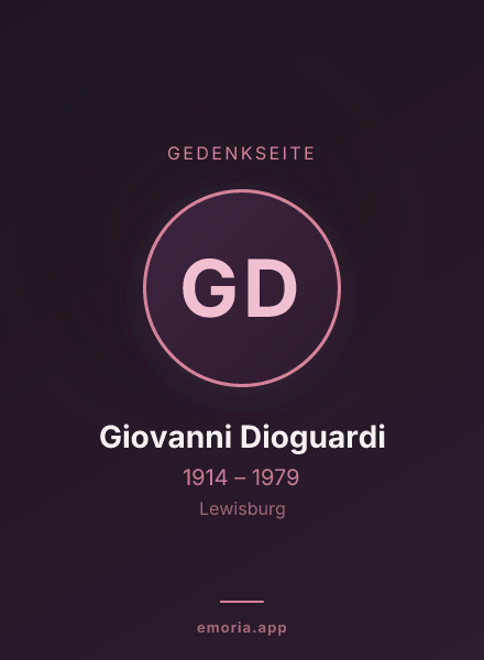Gedenkportrait von Giovanni Dioguardi