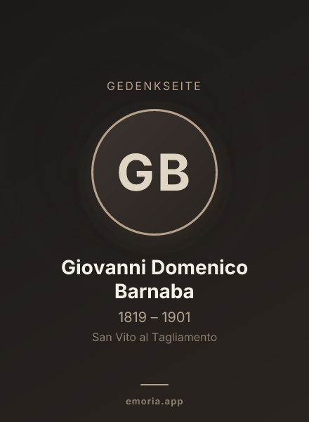Gedenkportrait von Giovanni Domenico Barnaba