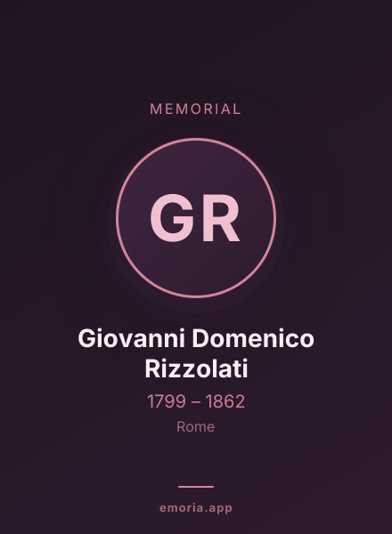 Memorial portrait of Giovanni Domenico Rizzolati
